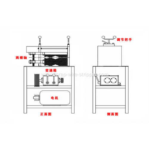 enamel wire stripping machine